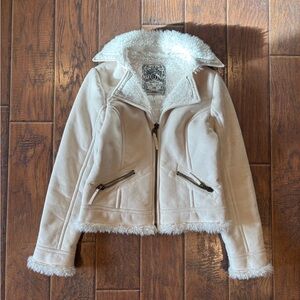 Y2K Guess Faux Fur Jacket